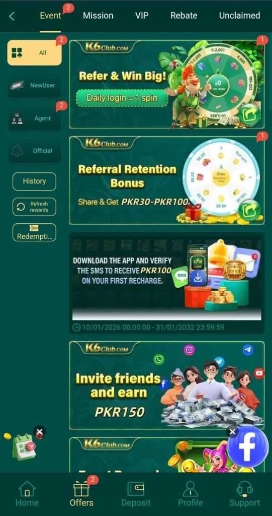 K6club Game